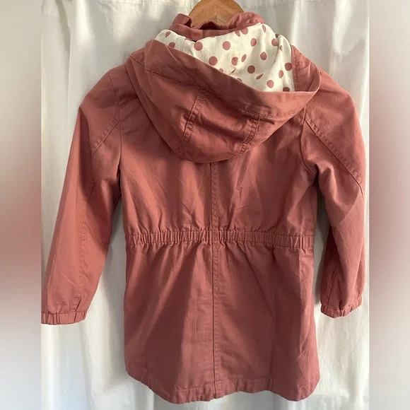 Girls Pink Jacket - H&M Anorak Jacket Size 6X - Picture 2 of 7